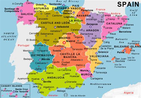 España: Provincias, capitales